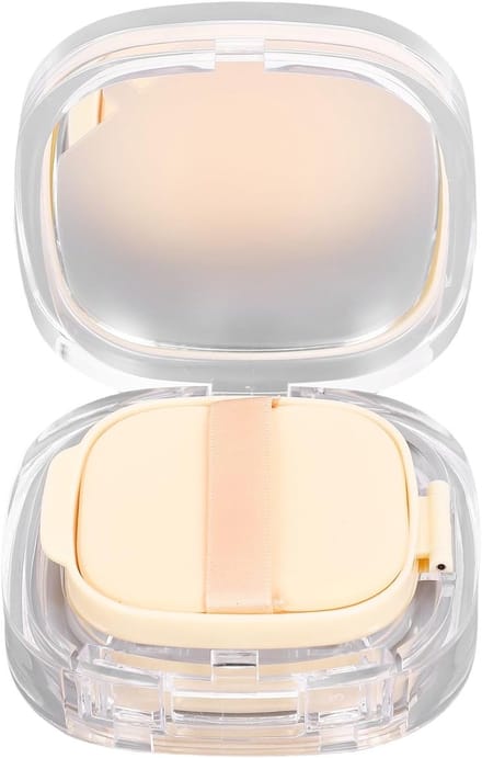 Hervulbare luchtkussencontainer voor make-up met spiegel, lekvrij ontwerp en draagbaar etui voor BB-crème en cosmetica