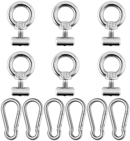 Dailygoods- Kederstopper 6 Stuks - Roestvrij Staal - Kederrail