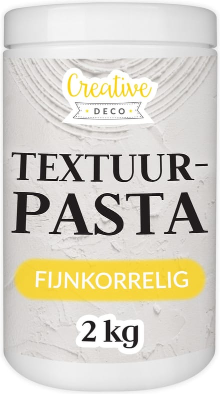 Creative Deco Structuurpasta 2 kg Wit - Voor 3D-effecten en acrylverf