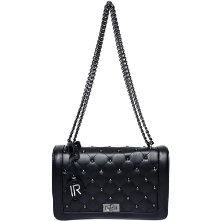 Isabella Rhea Zwart Rundleer Tas