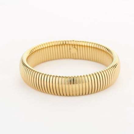 Bijoutheek Armband (Sieraad) Elastisch Gestreept Goudkleurig