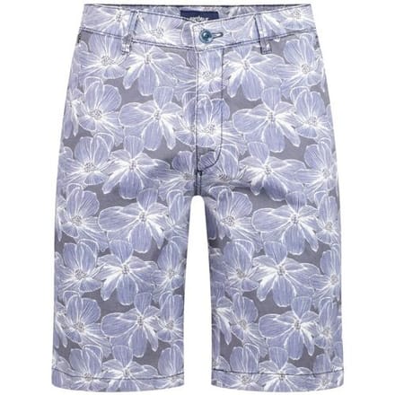 Gardeur Bermuda Jasper Fantasy Flat Front Ombre Blue / male