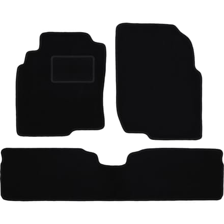 Zwarte veloursmatten voor: Nissan Almera Tino minivan (2000-2006)