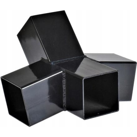 Hamak Standaard Voet Zwart 100x100x3mm Poedercoating