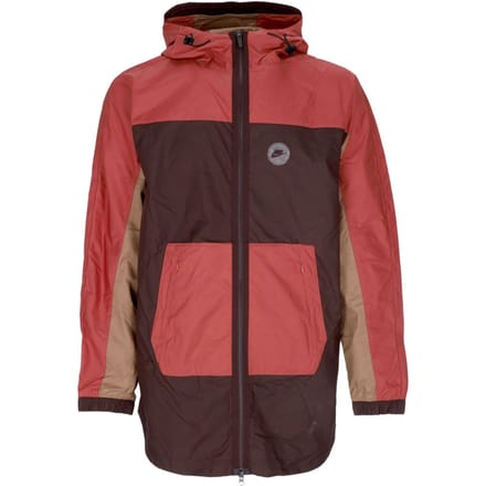 Windjack Heren Sportkleding Geweven Utility-jack Bruin Basalt/dk Driftwood/canyon Rust