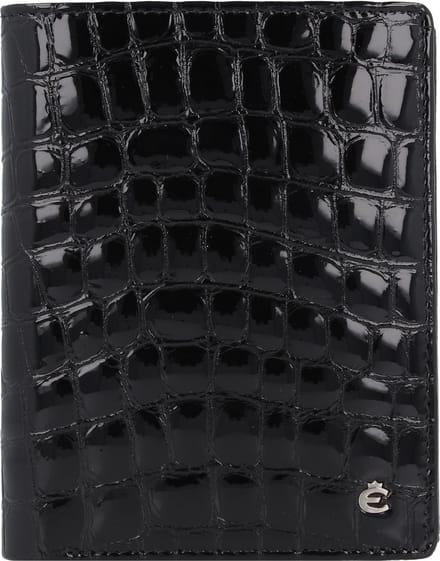 Esquire Portemonnee Nizza Wallet 15CC Black Zwart