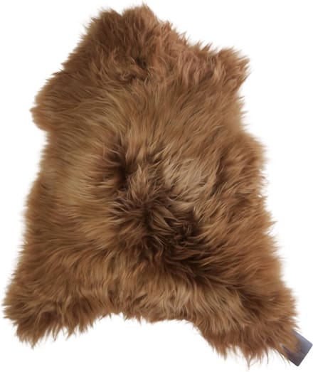 WOOOL IJslands Schapenvacht (Roest) Bruin M (100cm) - 100% Echt - Langharig - ECO+