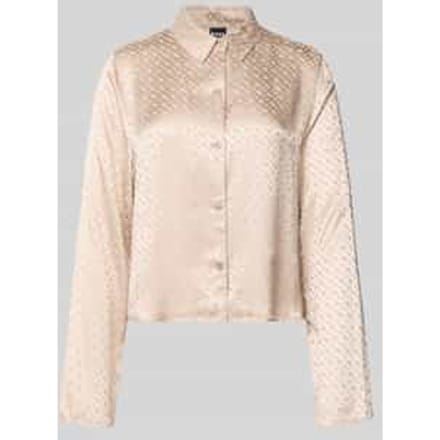 Relaxed fit pyjamatop van pure viscose, model 'B MONOGRAM'