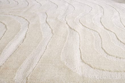 Design Tapijt WAVE 240x170cm crème beige 3D effect - 43129