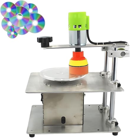 Schijf polijstmachine - Schijf reparatie - Schijven herstellen - Instelbare snelheid - 200W vermogen - Zilver