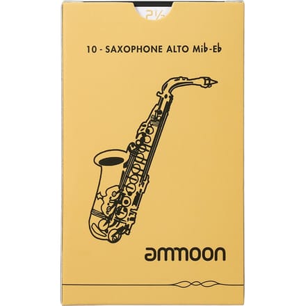 Anches traditionnelles pour Saxophone Alto Ammoon, 10 pièces/boîte Strength 1.5 beige