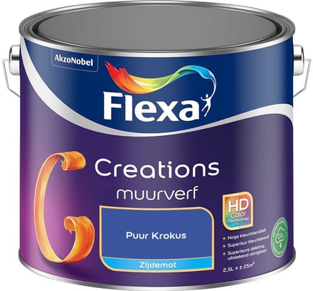 Flexa - Creations Muurverf Zijdemat - Puur Krokus - Mengverf - 2,5 L