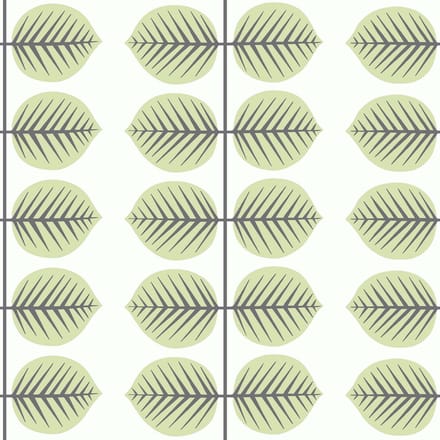 Boråstapeter Vliesbehang 6245 - Scandinavian Designers Mini - Botanisch Groen - 53cm x 10.05m