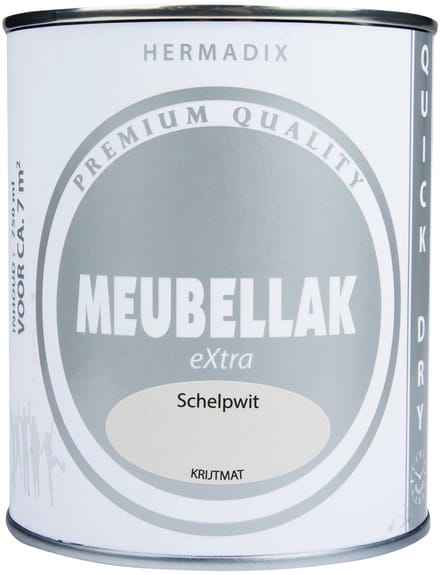 Hermadix Meubellak eXtra - Dekkend - Krijtmat  Schelpwit
