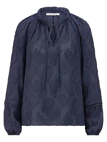 Blouse Van Peter Hahn blauw