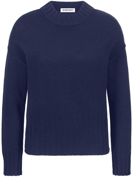 Trui ronde hals en lange mouwen Van Peter Hahn blauw