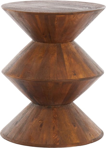 Light & Living Bijzettafel Larus - Hout - Ø40cm - Modern