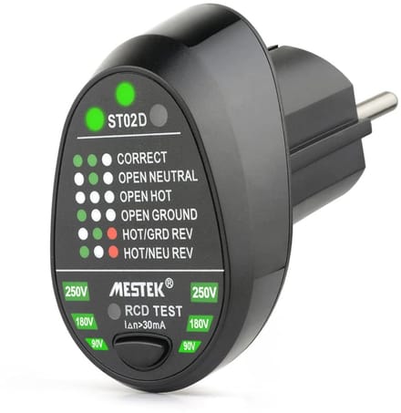 Allecto - Automatische Elektrische Stopcontact Tester - Rcd Plug