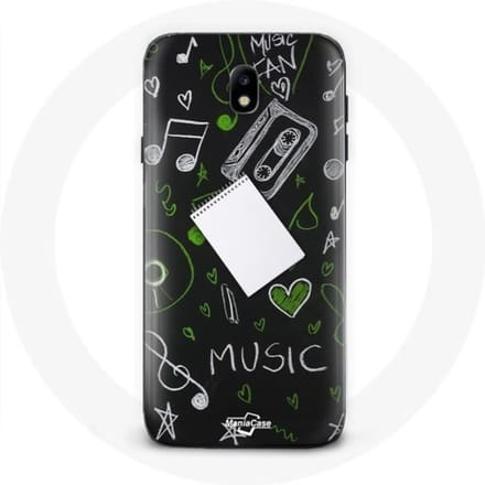 Samsung Galaxy J3 2017 hoesje Muziek-solsleutel
