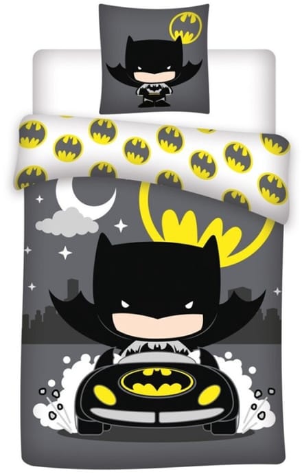 Batman Dekbedovertrek Batmobile 140 x 200 cm - katoen -65 x 65 cm