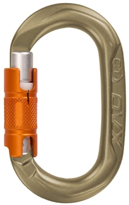 Skylotec OVX TG HC tri-lock hard coated karabijnhaak - goud