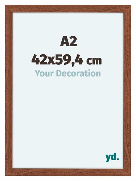 Your Decoration - Fotolijst A2 42x59,4 cm - MDF - Walnoot - Como