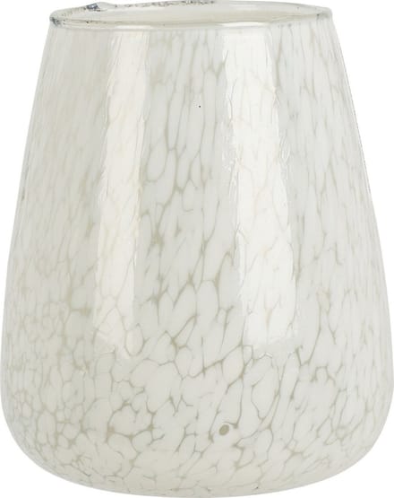 Theelichthouder glas marble white decoratie speelgoed.