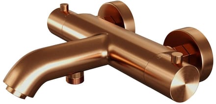 Brauer Copper Edition - Opbouw Baddouche Thermostaatkraan - Koper Geborsteld PVD
