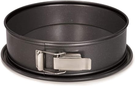 Bakvorm - Taartvorm - Cakes bakken - Krasbestendig emaille - 24 cm - Antraciet