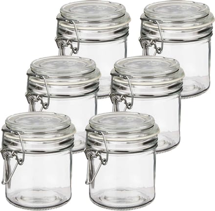 Vivalto Voorraadpotten/bewaarpotten - 10x - Tarro - 250 ml - glas - beugelsluiting - D11 x H10 cm