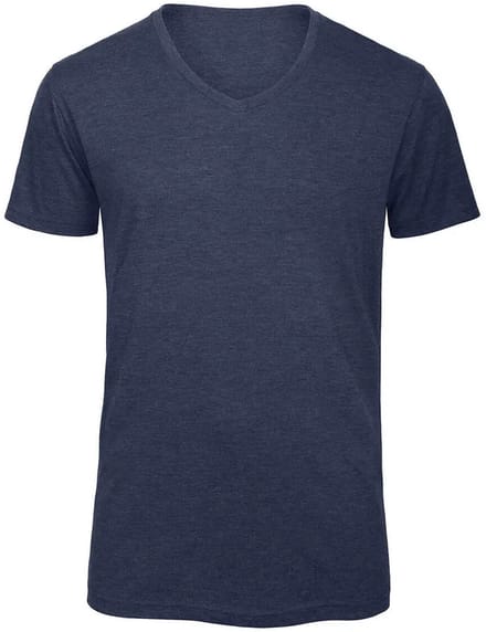 V Triblend/men T-Shirt - Heather Navy - L