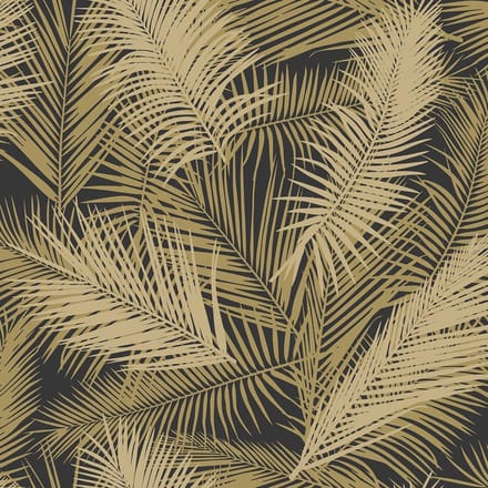 Eden palm zwart/metallic goud - J98202