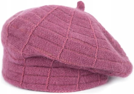 Shaggy Angora Baret - Zachte Roze