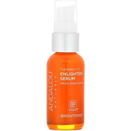 Andalou Naturals, Enlighten Serum, Turmeric + C, Brightening, 1.1 fl oz (32 ml) white