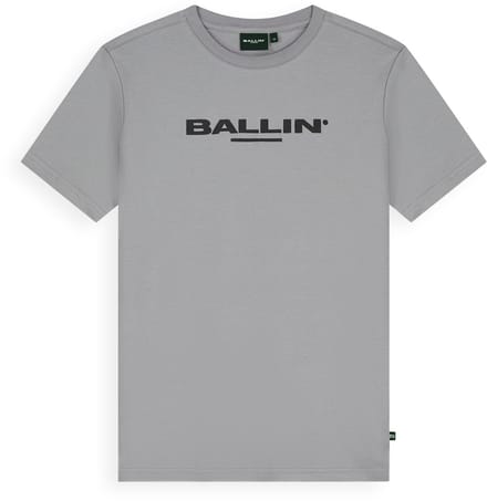 Ballin Amsterdam - Jongens Regular fit T-shirts Crewneck SS - Elephant Grey - Maat 10
