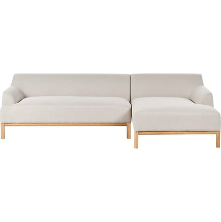 SOSJO - Hoekbank - Lichtbeige - Linkszijdig - Polyester