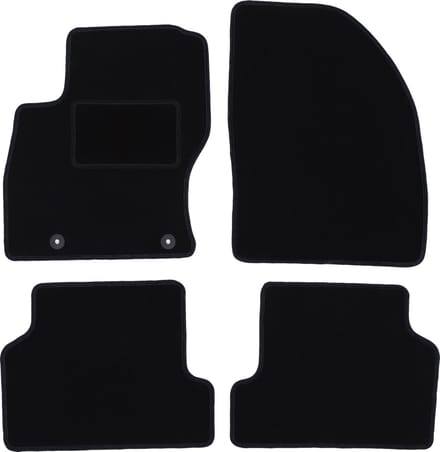 Zwarte veloursmatten voor: Ford Focus MK2 stationwagen, sedan, hatchback (2004-2011)