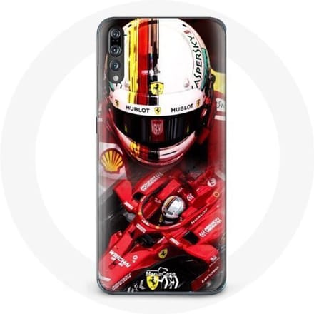 Coque pour Huawei p20 Formule 1 Sebastian Vettel F1 Rouge