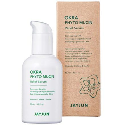JAYJUN Okra Phyto Mucin Relief Serum 50 ml - Sérum visage aux propriétés régénératrices