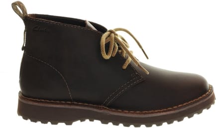 Donkerbruine Leder Bottines Clarcks maat 40