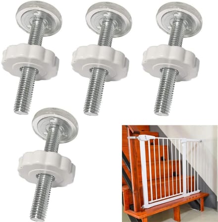 Dailygoods - 8 Stuks Draadstangen M10 voor Veiligheidsbarrière