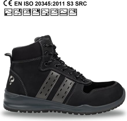 Quick Schoen Sport QS0911 S3 - Zwart/Grijs - 40