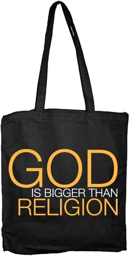 Hybris God Is Bigger Than Religion Tote Bag SH-4-15025-LFH2-2