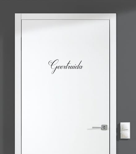 Deursticker Met Naam - Geertruida