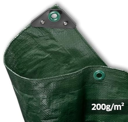 Afdekzeil 200 g/m² - 4,00 x 7,00 m - Groen