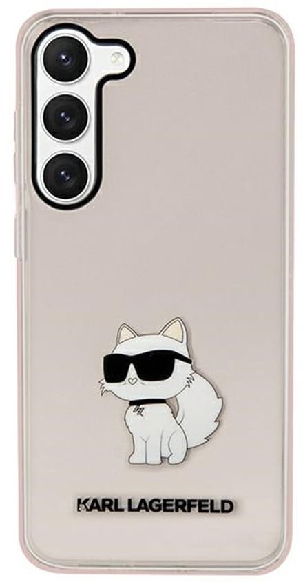 Karl Lagerfeld Ikonik Choupette - Telefoonhoesje - Roze - iPhone 13 - Luxe Ontwerp