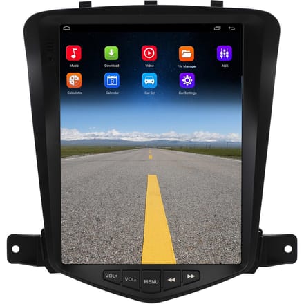Autoradio 9,7 Pouces Écran Tactile HD pour Android 12 Navigation GPS Carplay Sans Fil gray
