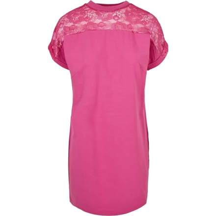 Urban Classics - Lace Tee Korte jurk - M - Paars
