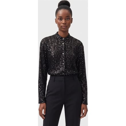 ARKET Ia Sequins Shirt Black Maat: 36 | Longsleeves Outlet | Dames | Zwart