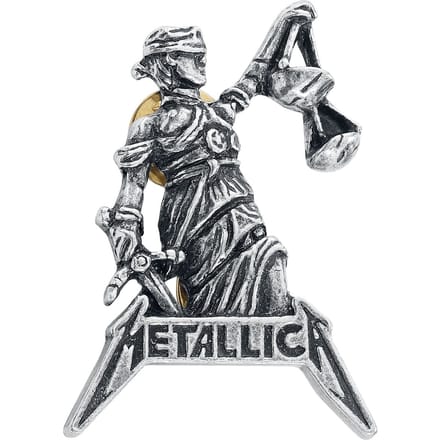 Metallica Justice For All Unisex Speld - zilverkleurig - Standard
